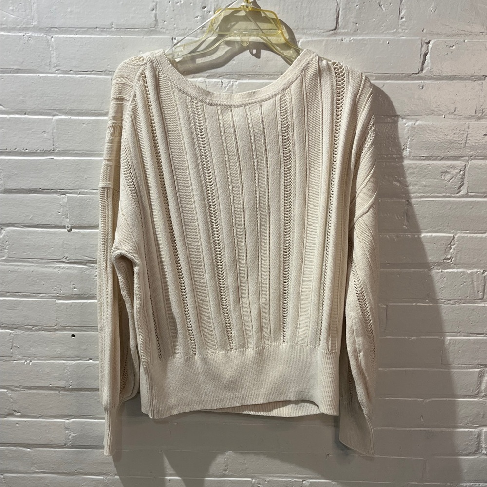 Banana Republic Cream Knit Sweater NWT - Picture 6 of 7